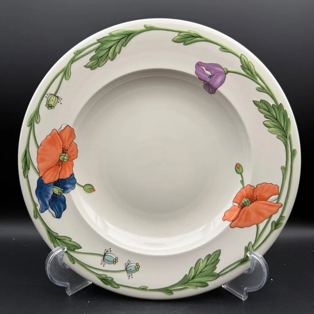 Villeroy & Boch AMAPOLA Poppies Pasta Serving Bowl 12